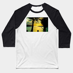 Tropical beach silhouettes Baseball T-Shirt